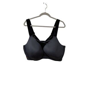 Livi Active Lane Bryant Womens Full Coverage Underwire Sports Bra Gray Size 52DD